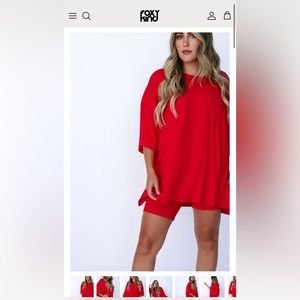 The foxy kind red set 😍❣️